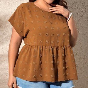 Peplum Short Sleeve Top